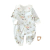 Embroidered Collar Floral Jumpsuit - Beekee