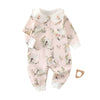 Embroidered Collar Floral Jumpsuit - Beekee