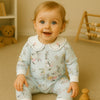 Embroidered Collar Floral Jumpsuit - Beekee