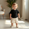 Embroidered Bear Cotton Shorts - Beekee
