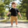 Embroidered Bear Cotton Shorts - Beekee