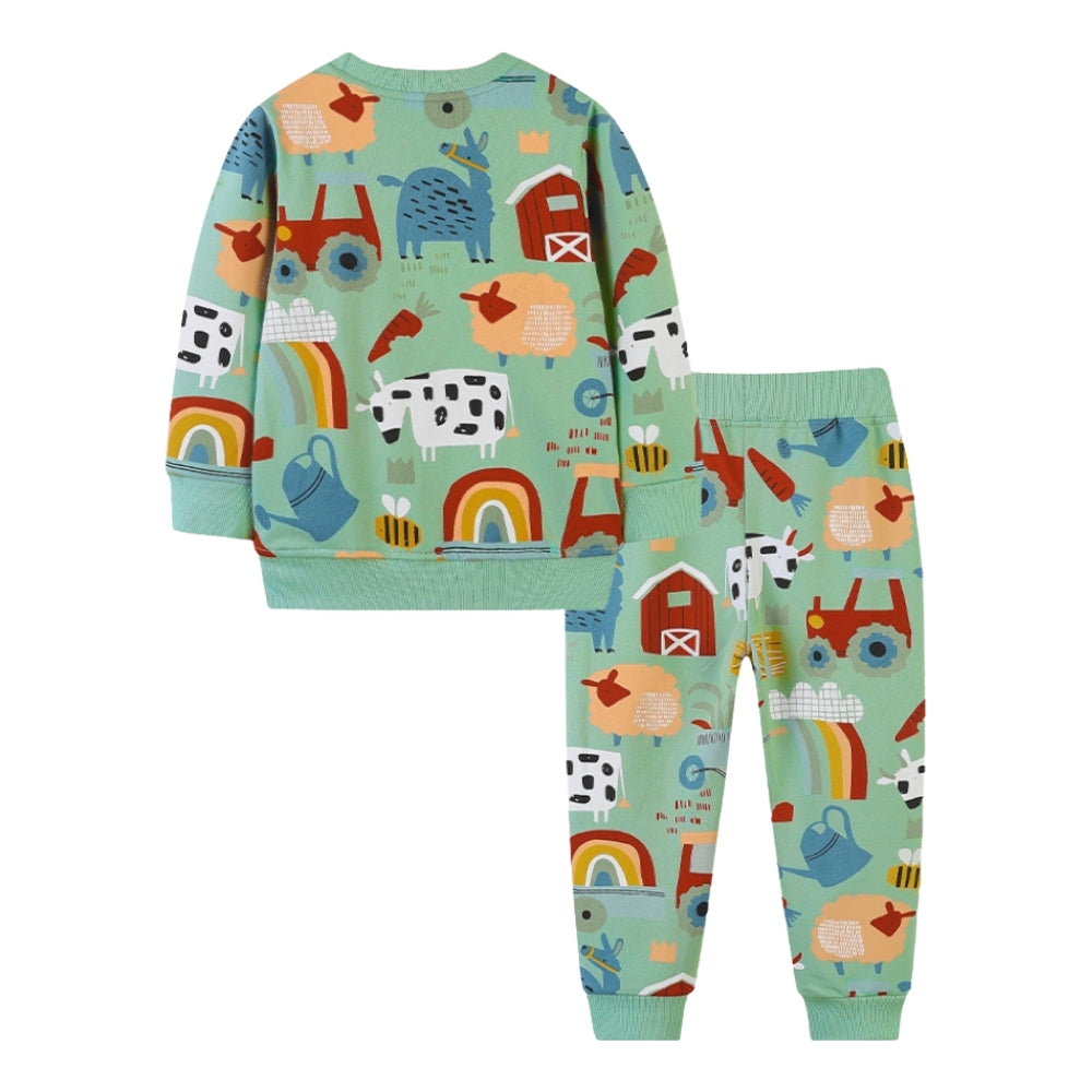 Farmyard Friends Sweatshirt and Jogger Set - Beekee