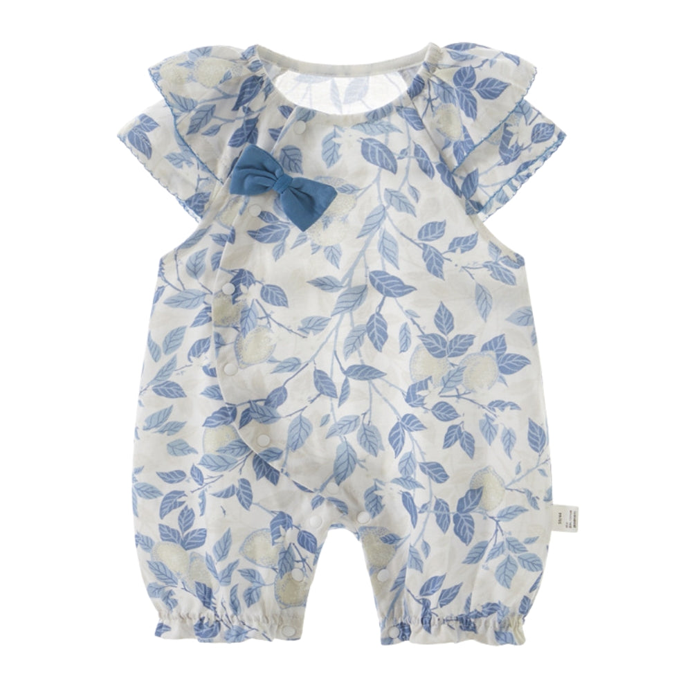 Floral Ruffle Baby Romper - Beekee