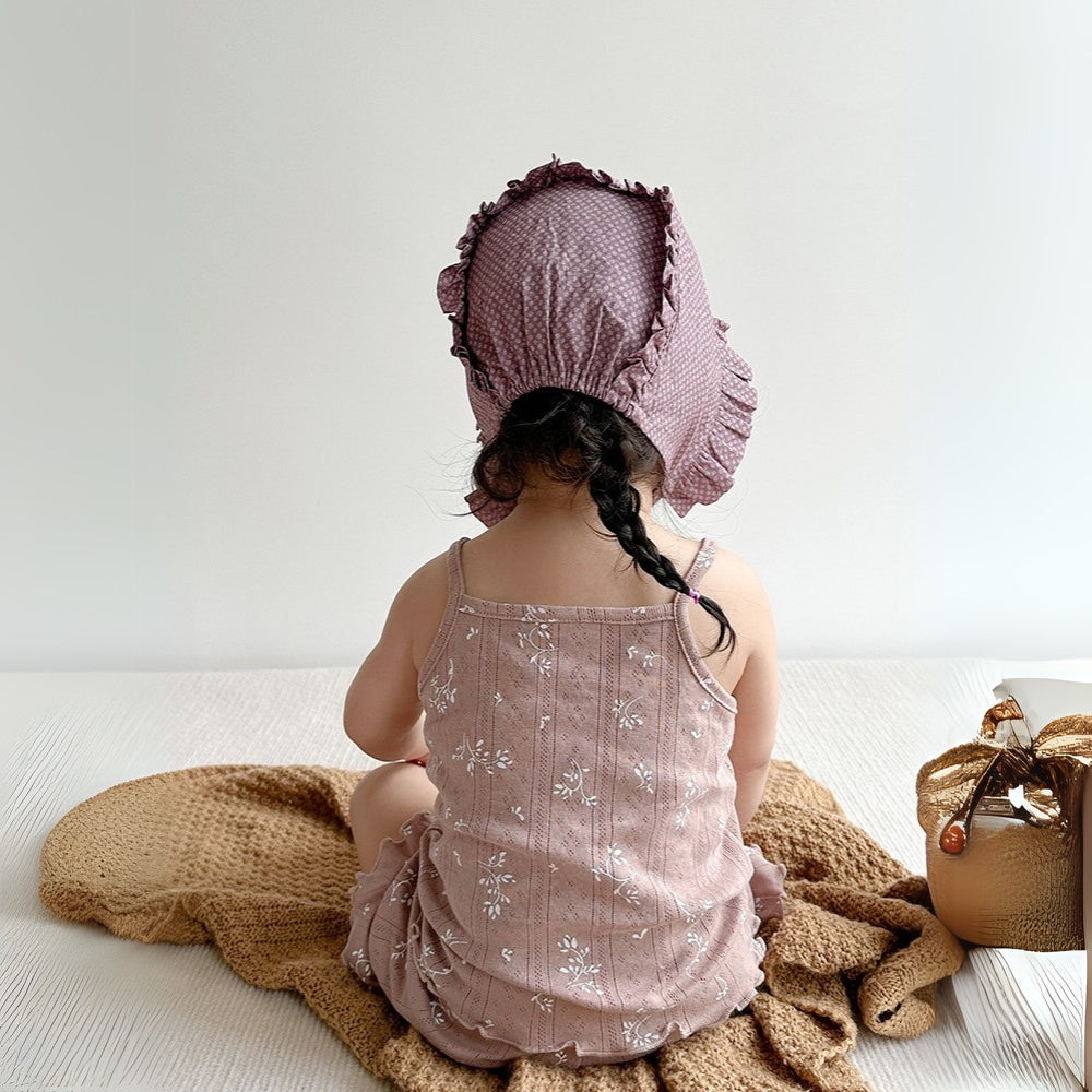 Floral Ruffle Tank Top and Shorts Set - Beekee