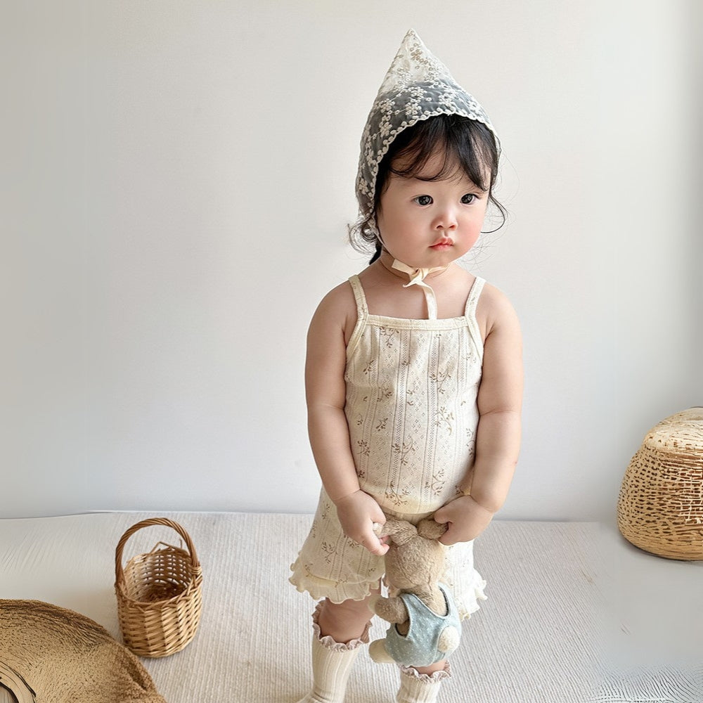 Floral Ruffle Tank Top and Shorts Set - Beekee