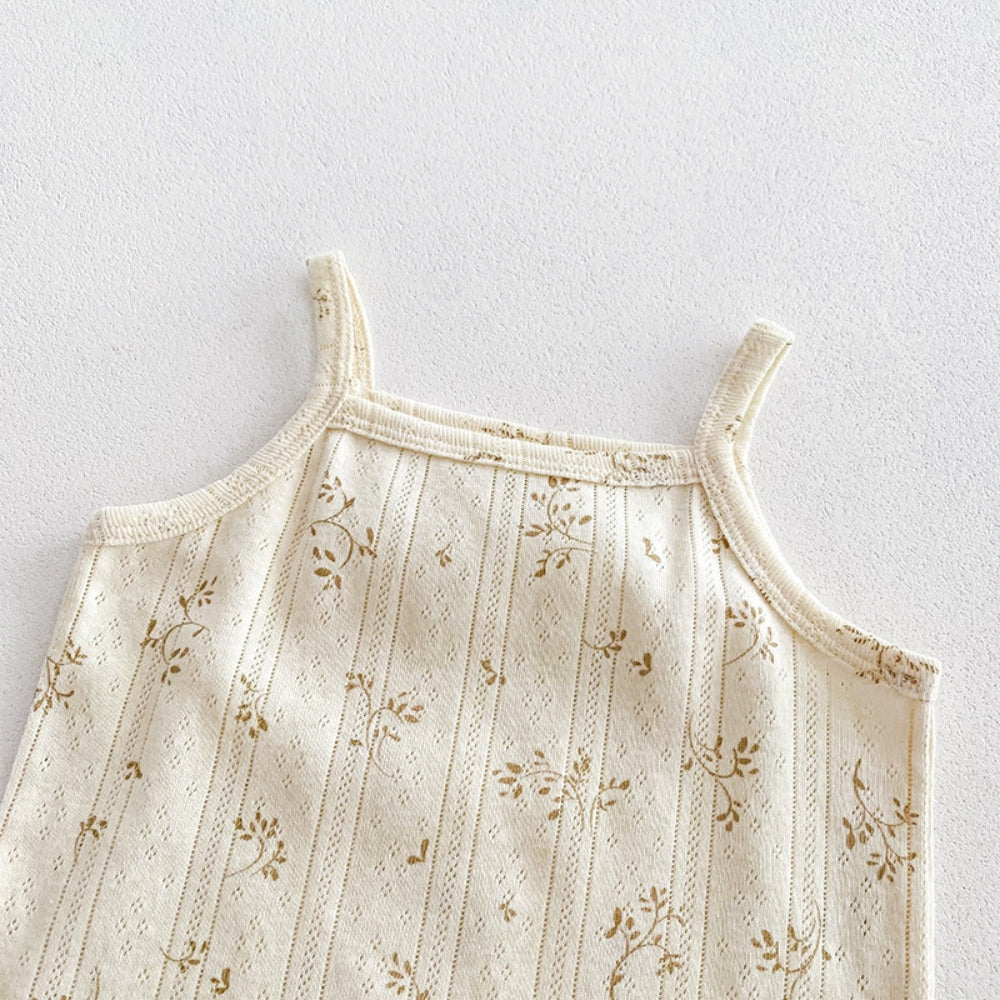 Floral Ruffle Tank Top and Shorts Set - Beekee