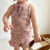 Floral Ruffle Tank Top and Shorts Set - Beekee
