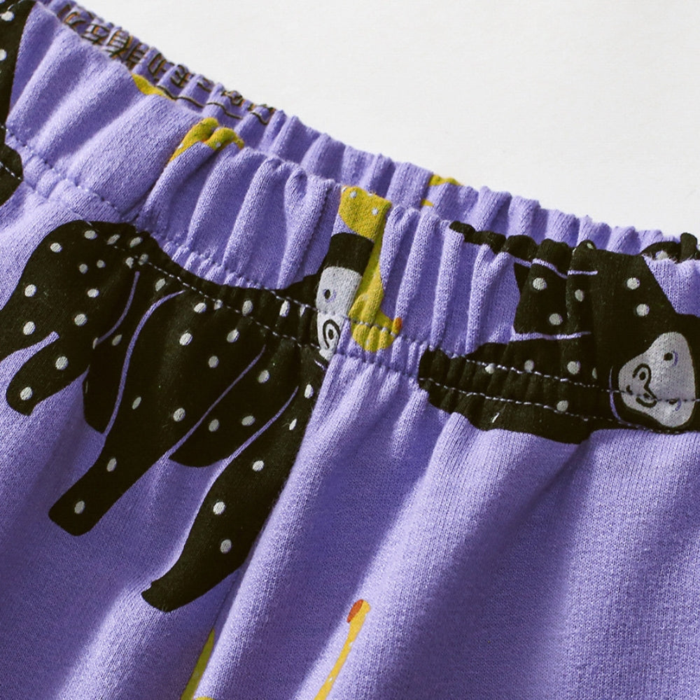 Gorilla and Banana Graphic T-Shirt and Shorts Outfit Set - Beekee