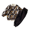 Halloween Pumpkin Sweatshirt and Corduroy Pants Set - Beekee