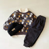 Halloween Pumpkin Sweatshirt and Corduroy Pants Set - Beekee