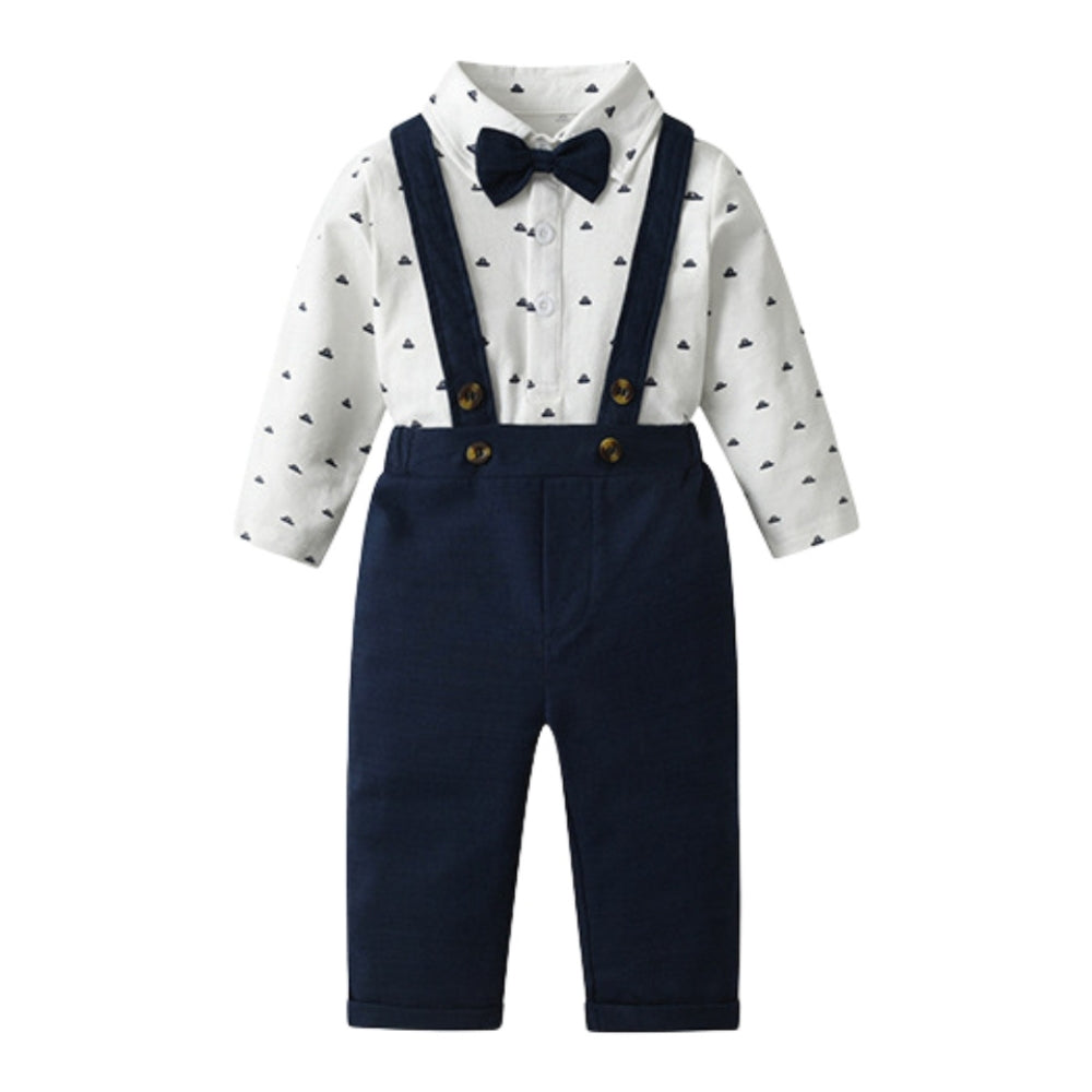 Handsome Baby Boy Bow Tie & Suspenders Set - Beekee