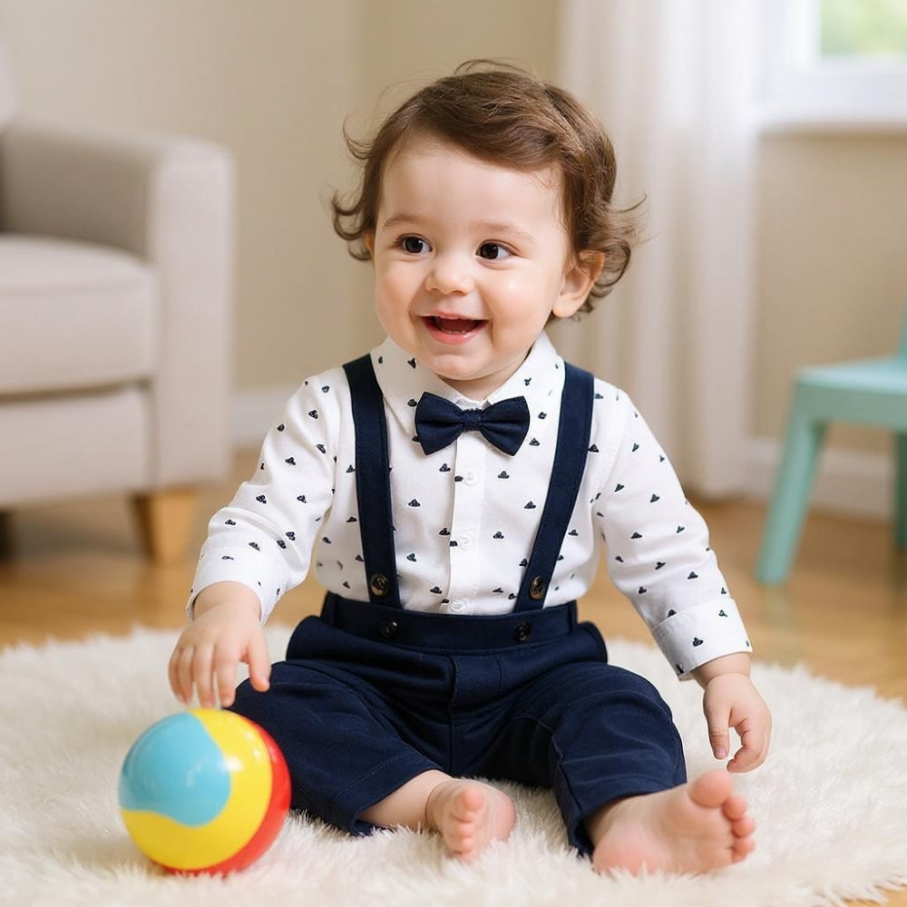 Handsome Baby Boy Bow Tie & Suspenders Set - Beekee