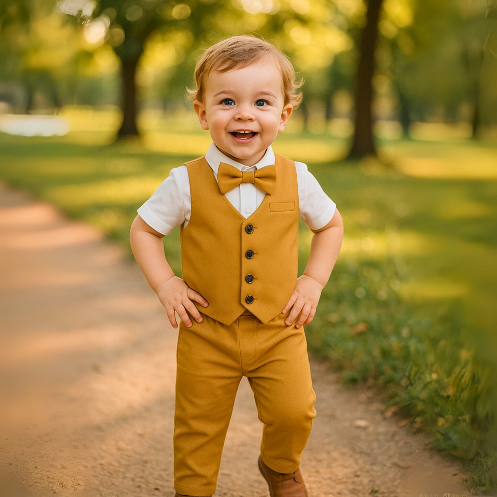 Handsome Gentleman Golden Formal Set - Beekee