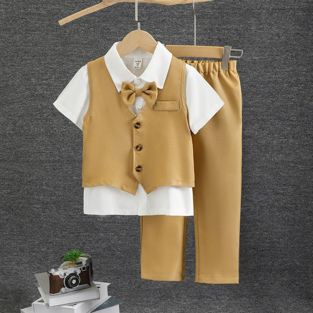 Handsome Gentleman Golden Formal Set - Beekee