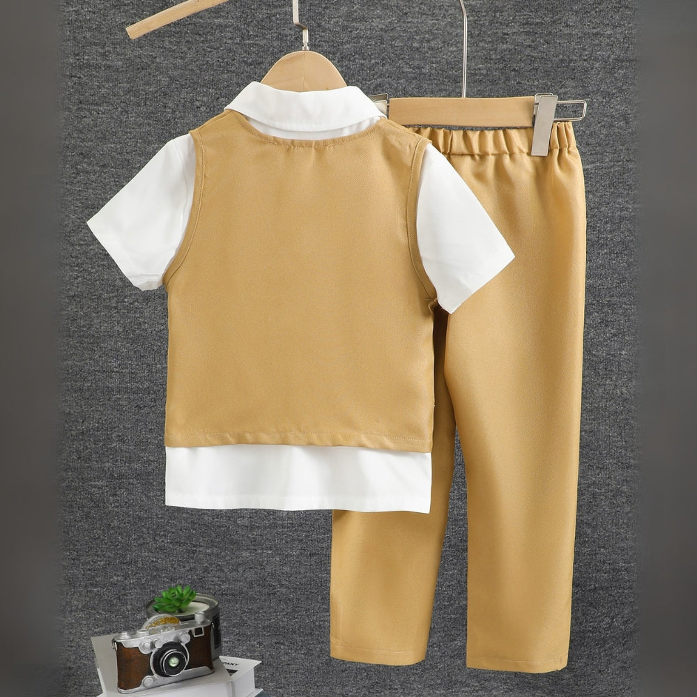 Handsome Gentleman Golden Formal Set - Beekee
