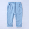 Handsome Pinstripe Vest and Bow Tie Boys Formal Set - Beekee