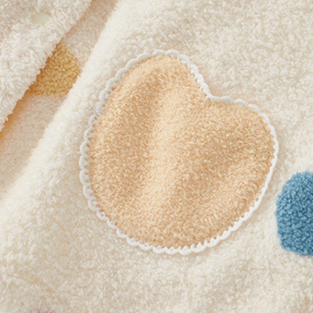 Heart-Shaped Pocket Bear Hooded Poncho - Beekee