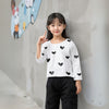Heart Print Sweatshirt and Cargo Pants - Beekee