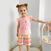 Jolly Jellyfish Ruffle Top & Rainbow Shorts Set
