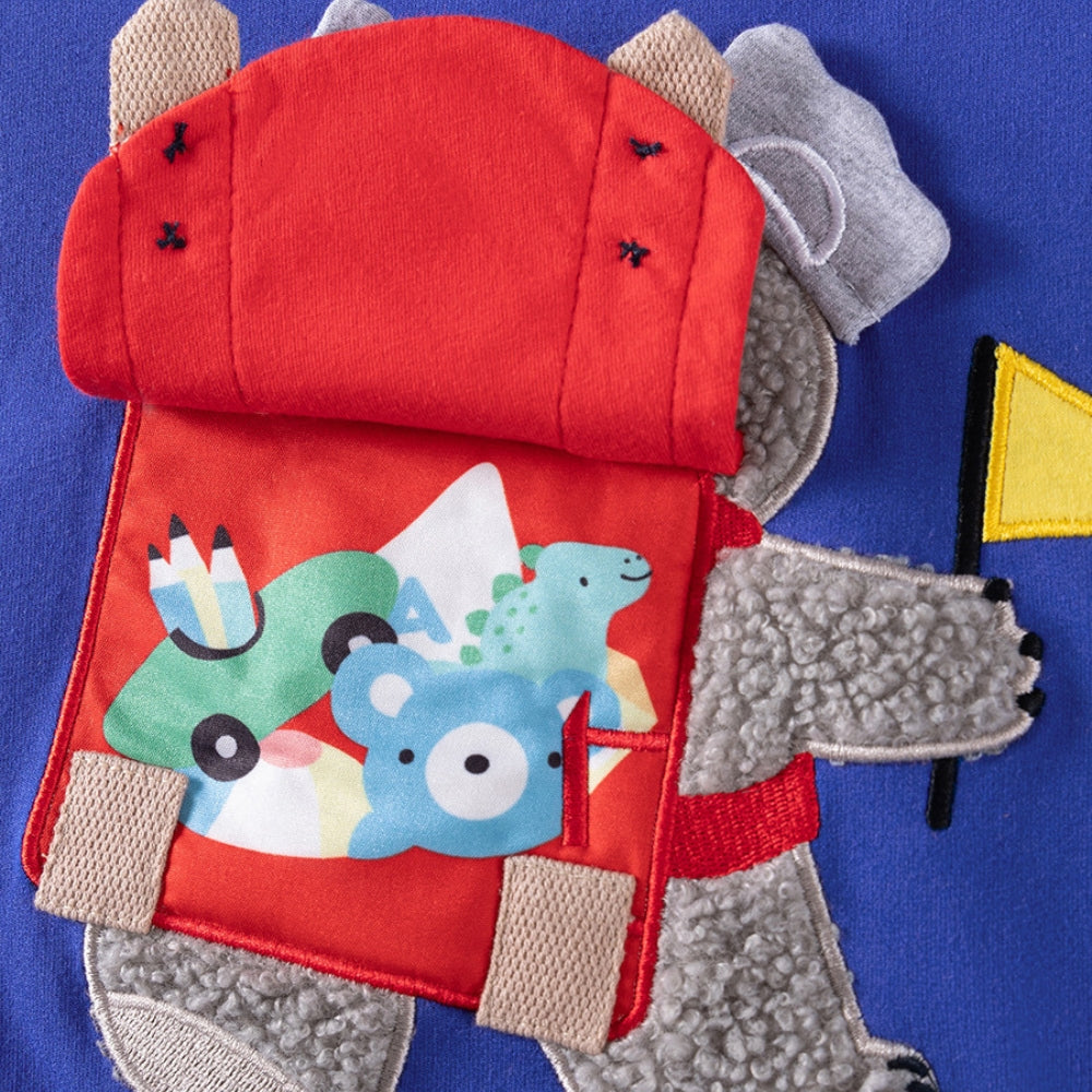 Koala Print Sweatshirt and Cargo Jogger Set - Beekee