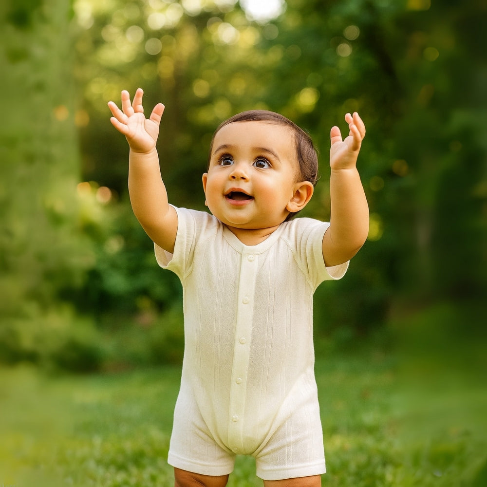 Lightweight Cotton Baby Romper - Beekee