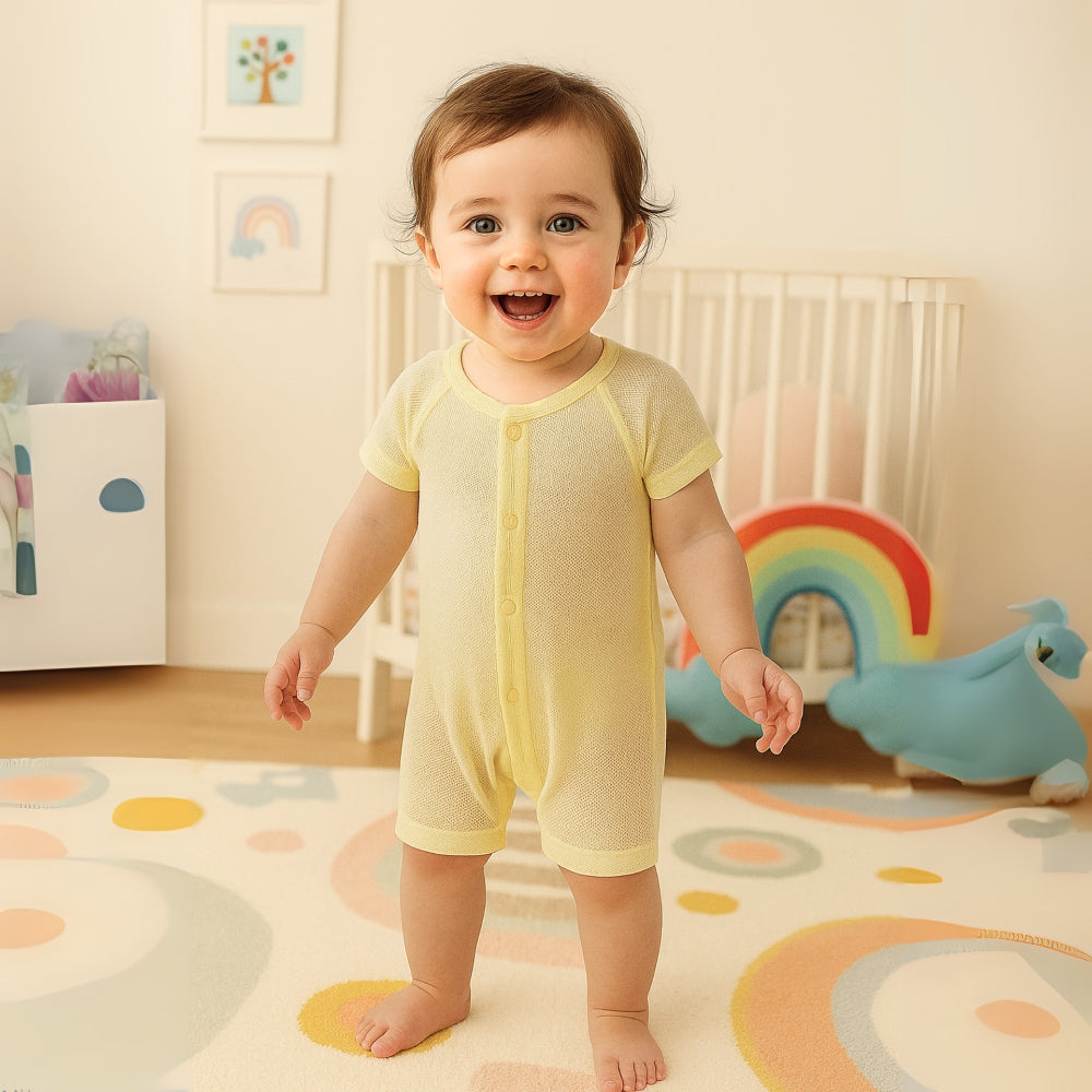 Lightweight Cotton Baby Romper - Beekee