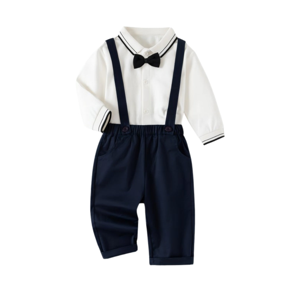 Little Gentleman Suspender Outfit Set - Beekee