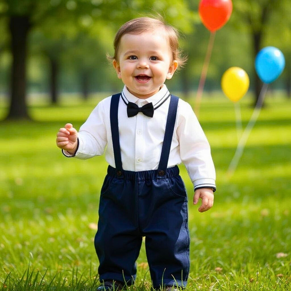 Little Gentleman Suspender Outfit Set - Beekee
