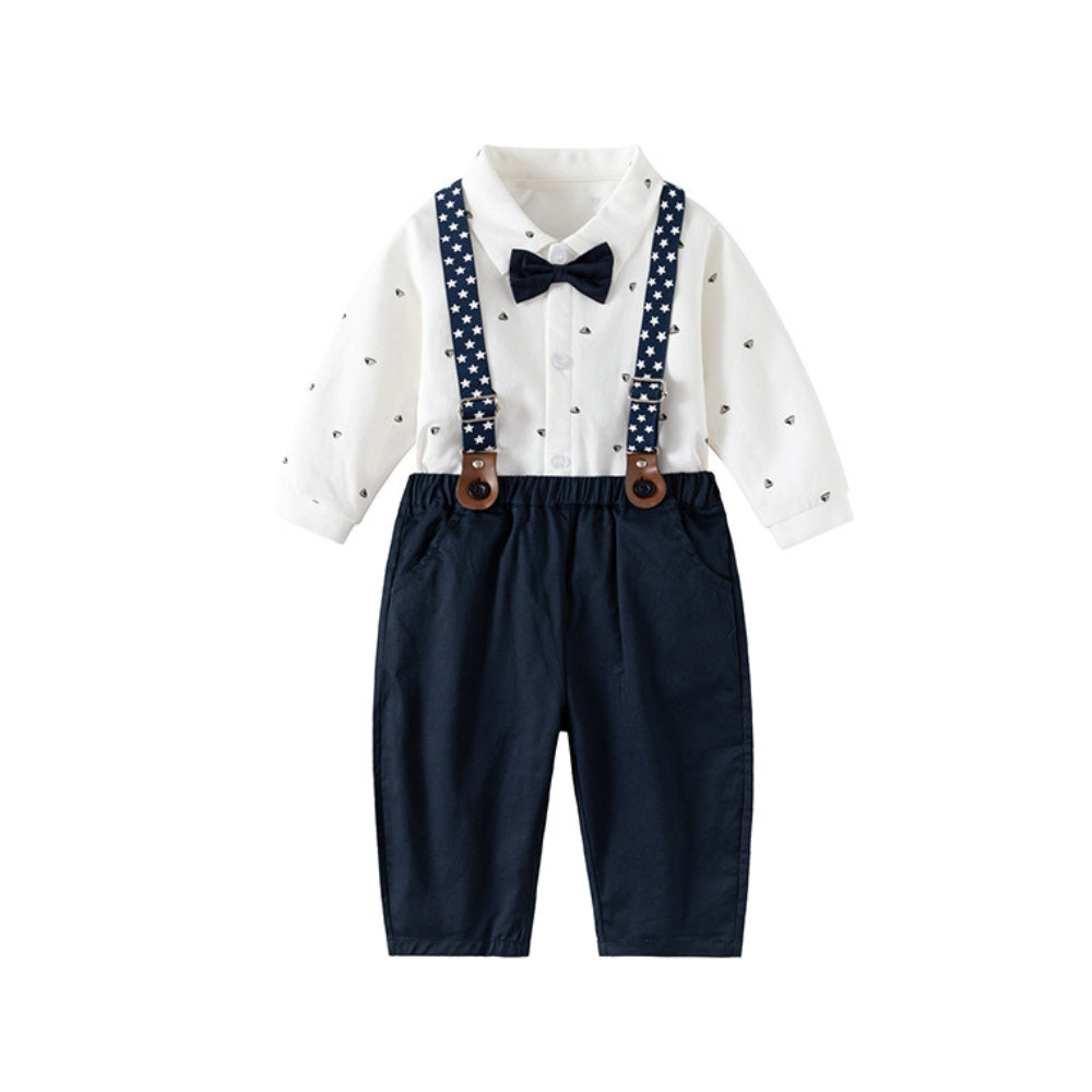 Little Gentleman Suspender Outfit Set - Beekee