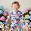 Lovely Tropical Sunset Print Baby Romper - Beekee