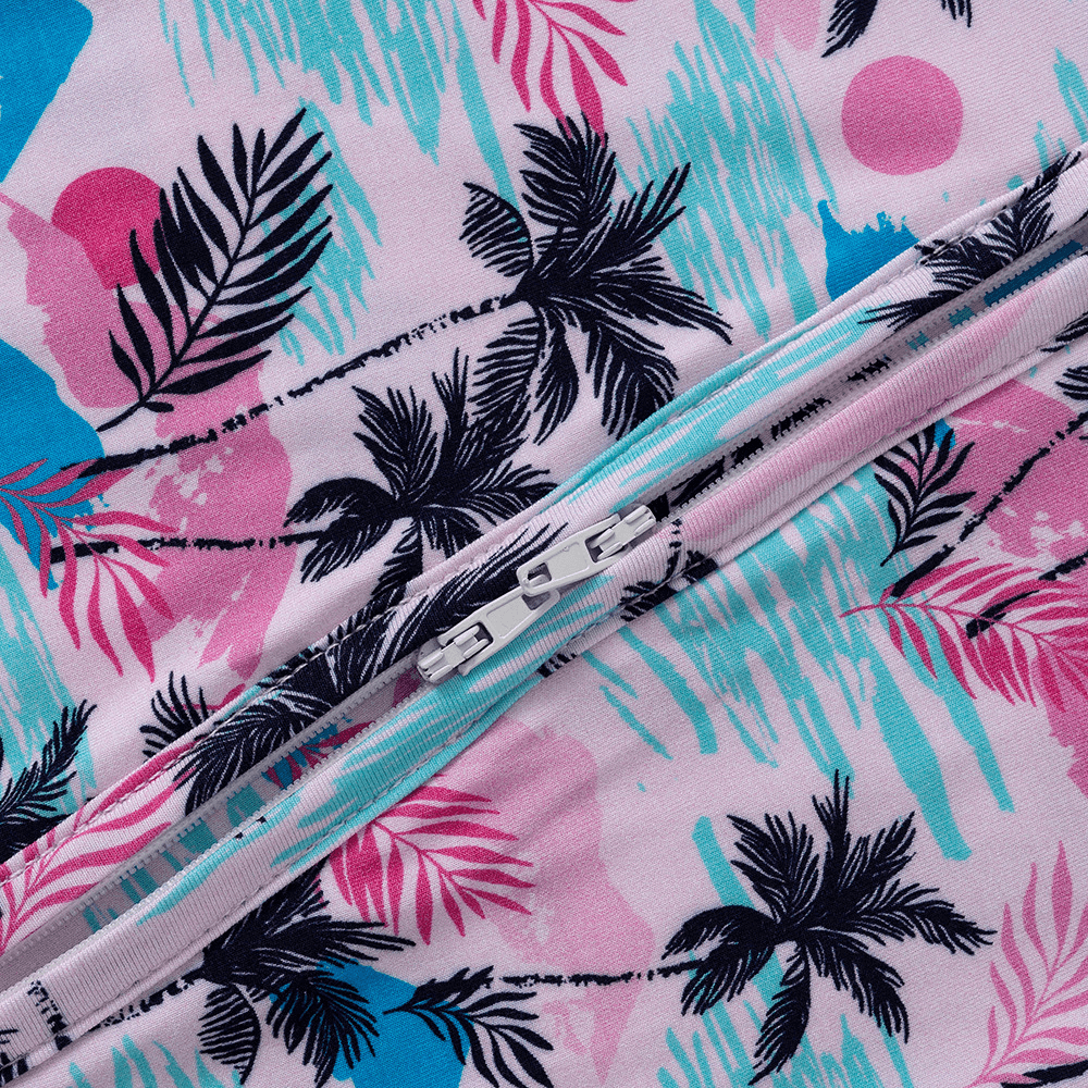 Lovely Tropical Sunset Print Baby Romper - Beekee