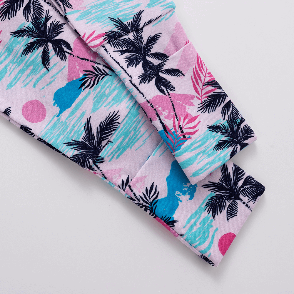 Lovely Tropical Sunset Print Baby Romper - Beekee