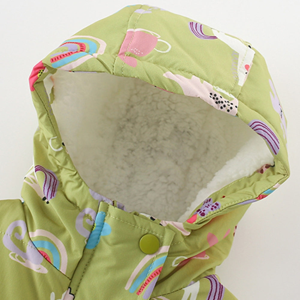 Magical Unicorn and Rainbow Puffer Jacket - Beekee