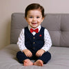 Navy Gentleman Vest & Pants Set - Beekee