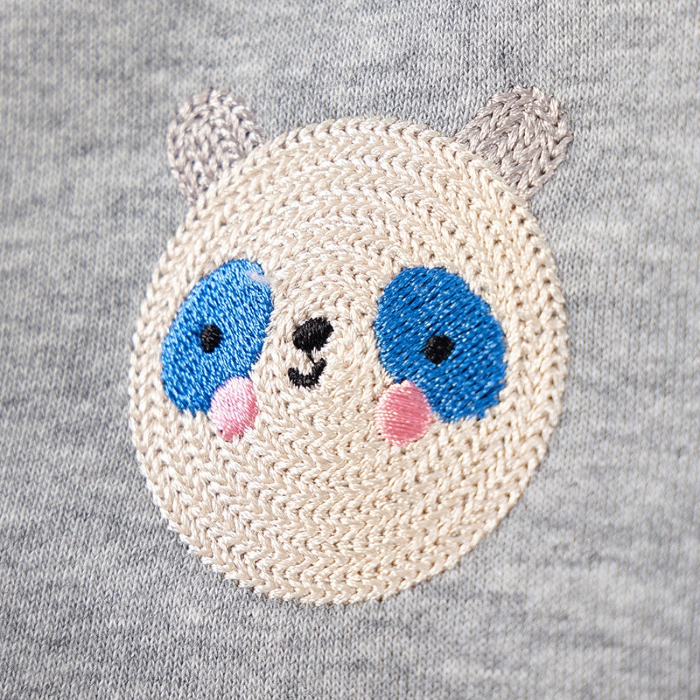 Panda Hooded Sweatshirt and Cargo Jogger Set - Beekee