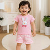 Pink Bunny Ruffle T-Shirt and Shorts Play Set - Beekee