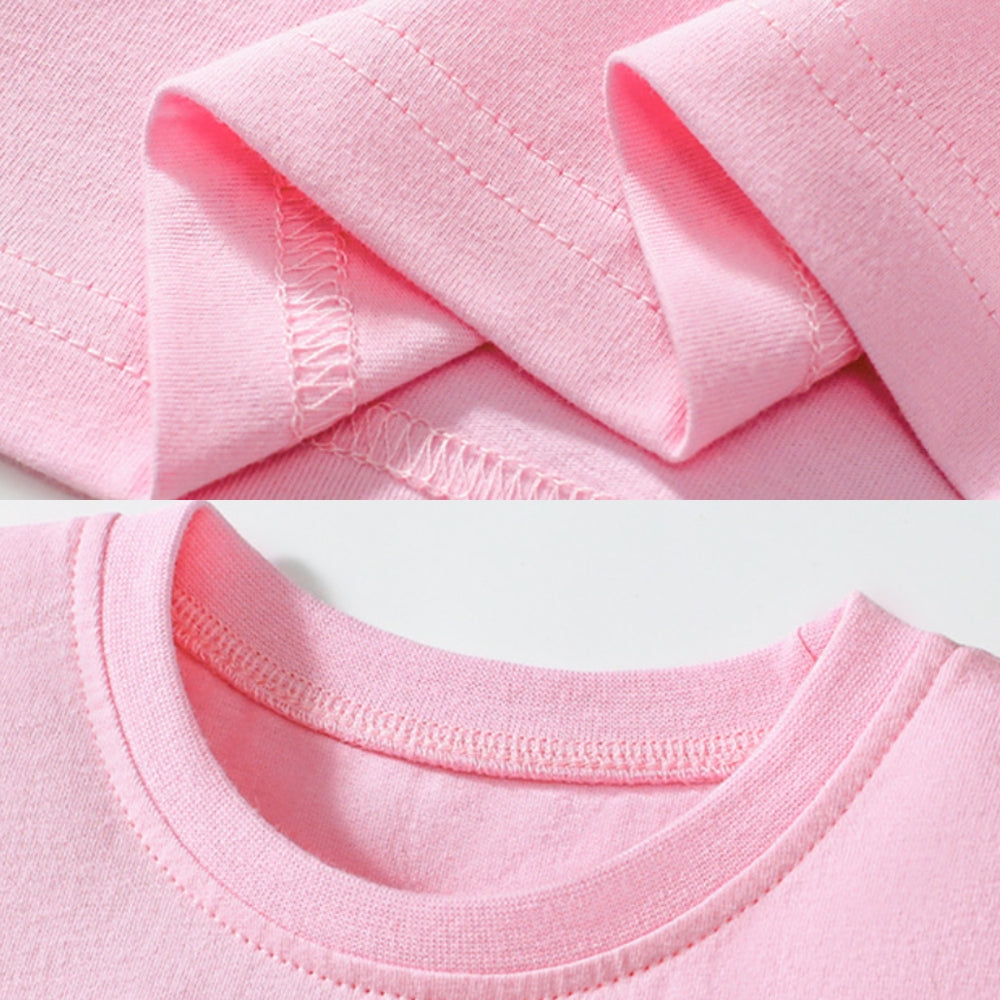 Pink Bunny Ruffle T-Shirt and Shorts Play Set - Beekee