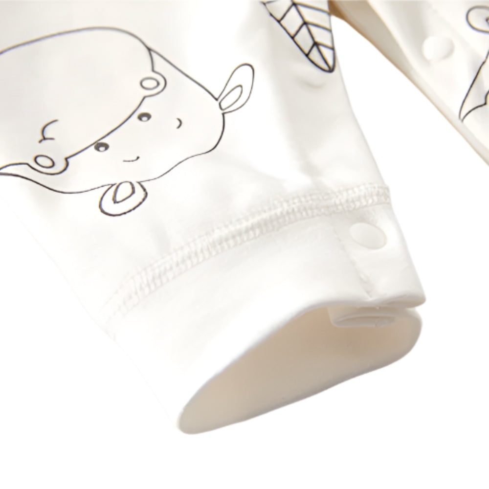 Playful Animal Print Cotton Romper - Beekee