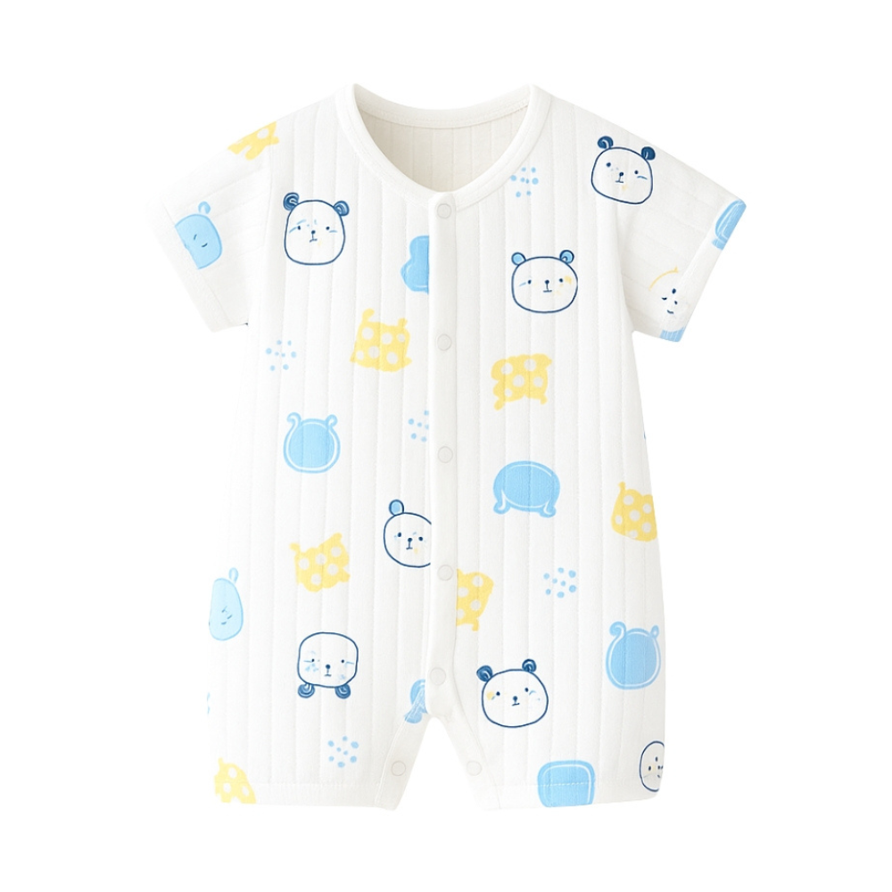 Playful Print Cotton Romper - Beekee