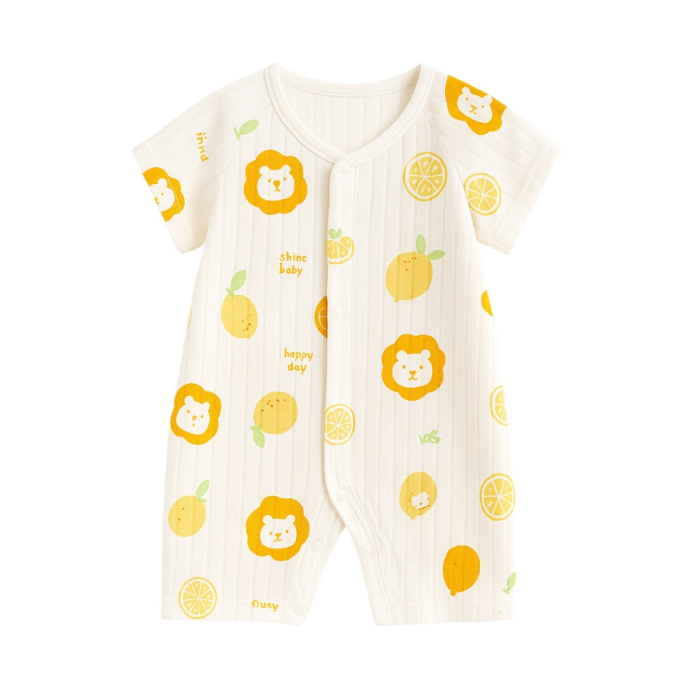 Playful Print Cotton Romper - Beekee