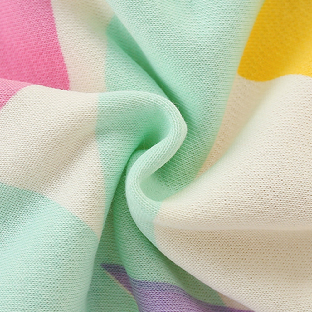 Playful Wave Print Zip-Up Hoodie - Beekee