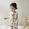 Playful Print Baby Romper With Pockets - Beekee