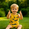 Playful Print Baby Romper With Pockets - Beekee