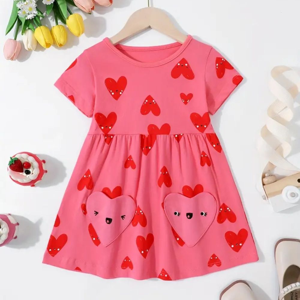 Precious Heart Dress with Pockets - Beekee