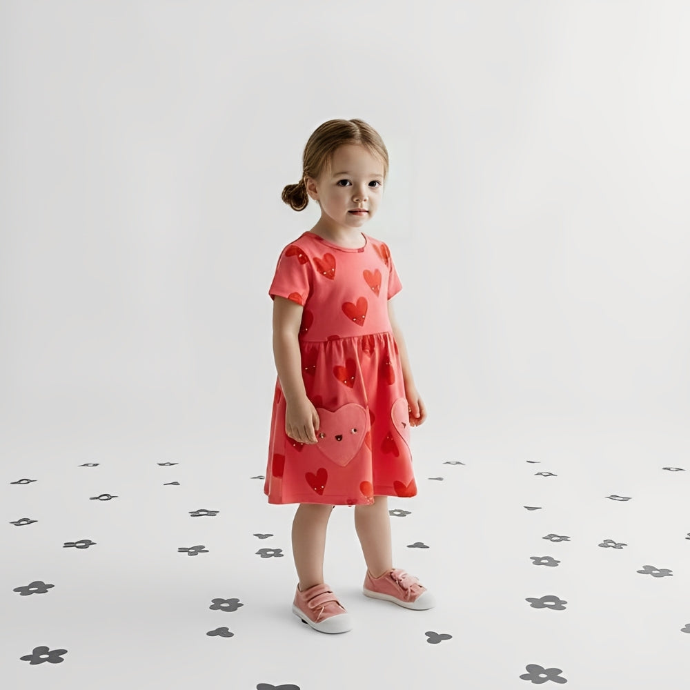 Precious Heart Dress with Pockets - Beekee