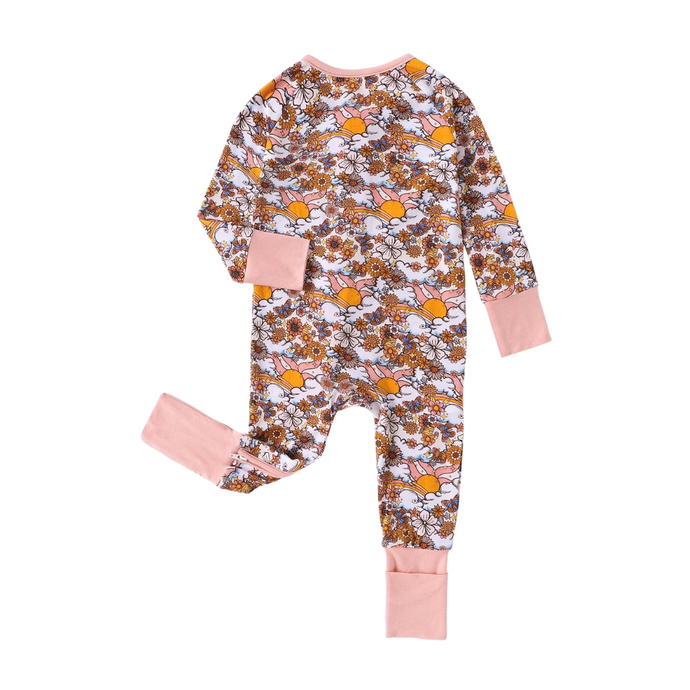 Pretty Floral Baby Sleep Romper - Beekee