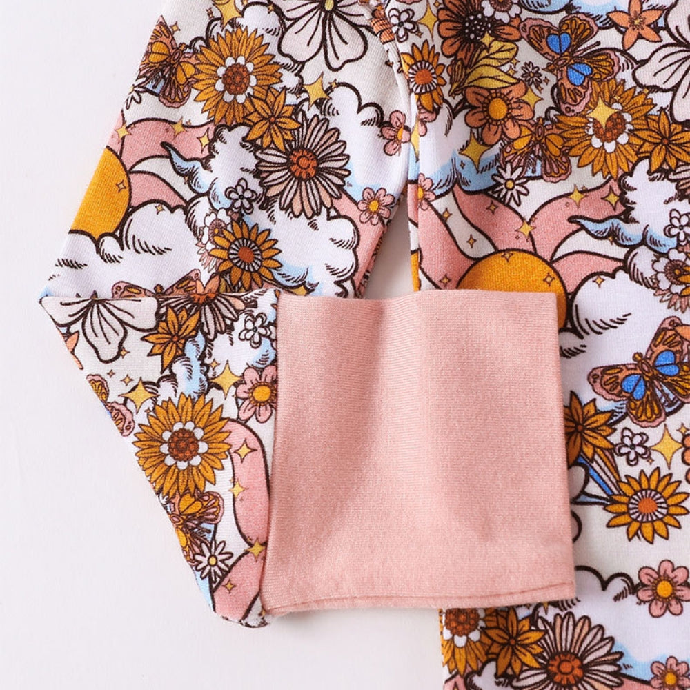 Pretty Floral Baby Sleep Romper - Beekee