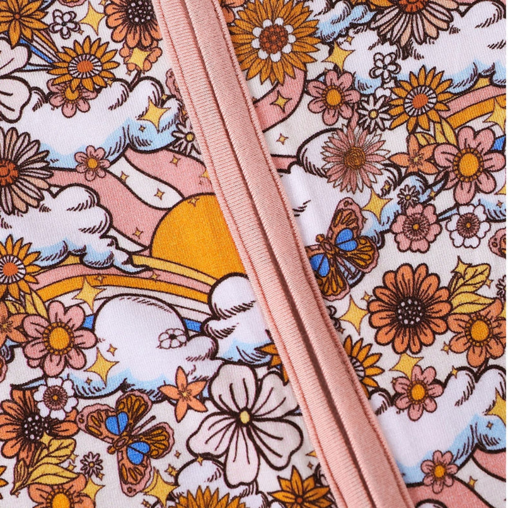 Pretty Floral Baby Sleep Romper - Beekee