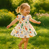 Pretty Puff Sleeve Girls Dress - Beekee