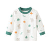 Printed Long Sleeve Kids Snap-Shoulder Shirt - Beekee